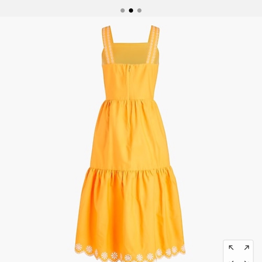 J. Crew embroidered scalloped dress - size 2